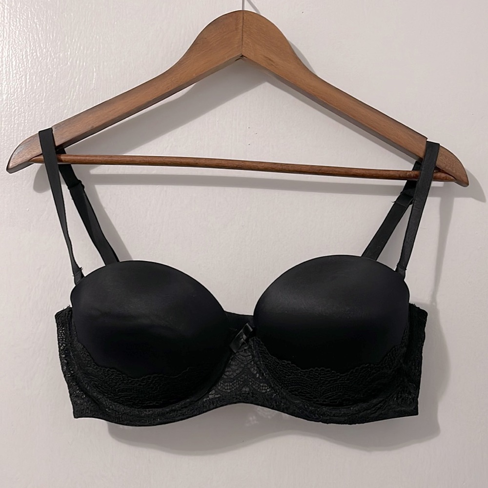 New black bra. 36c. 36c black bra. Auden bra. Black push-up bra.